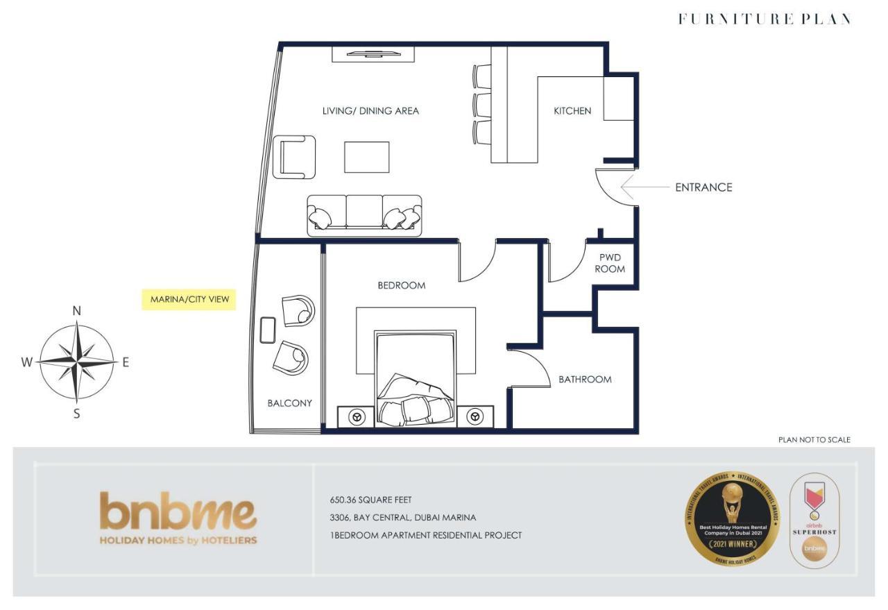 Appartamento Bnbme - Bay Central Dubai Esterno foto